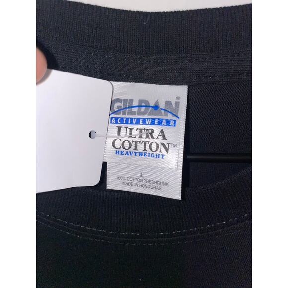 Vintage Heavily Medicated Shirt For Your Safety Humor Joke Black Tee VTG Large - Picture 5 of 8